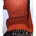 Elegant-Ultra-Soft-Lightweight **BLACK-ORANGE**...