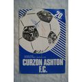 1984 programme Curzon Ashton v. Congleton Town
