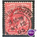 GB stamps 1902-10 KEV11 - 1d SG219 Bournemouth 3