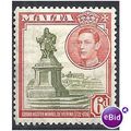 Malta 1938 SG225 6d Olive-Green & Scarlet Mount...