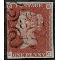 1841-48 Queen Victoria. Penny Red. Pos LC, Wm W...