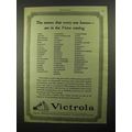 1922 Victor Victrola Ad - Names Every One Knows