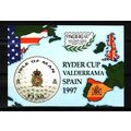 1997 Isle of Man, Ryder Cup Golf, NH Mint Sheet...