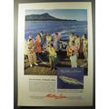 1953 Matson Lines Cruise Ad - Your first taste - of Hawaii's Aloha