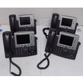 Lot of 4 Cisco Unified IP Phones With Stands & ...
