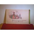 BIRTHDAY GREETINGS CARD used antique/vintage fo...