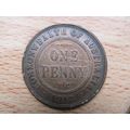 Australia 1912h (Heaton) 1d Penny Coin