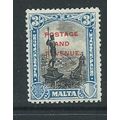 malta stamps sg190 sg 190 hm overprint
