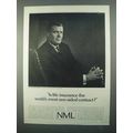 1968 Northwestern Mutual Life Ad - One-Sided Contract