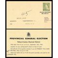 Canada 2nd Karsh Postal Card #P91b Politics Nel...