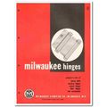 MILWAUKEE STAMPING COMPANY 1958 spring butt hin...