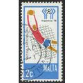 Malta 1978 World Cup Football 2c Multicoloured SG601 FU