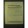 1964 American Express Ad - Dear American Expres...