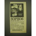 1966 Sophos Advertisement - Crested Cuff Links and Crested Tankards