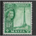 MALTA 1956 1 1/2d BLUISH GREEN WAR MEMORIAL SG ...