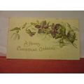 folded VICTORIAN CHRISTMAS GREETINGS CARD by W....
