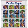 Popular Singers Sheet of Twenty 29 Cent Postage...