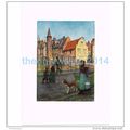 QUAI DU ROSAIRE, BRUGES, BELGIUM, BOOK ILLUSTRA...
