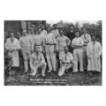 pu1744 - Horbury - Railwaymen in 1908 - print 6x4