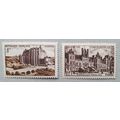 FRANCE: 1950 8f & 12f Brown & Lt. Brown : SG110...
