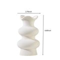 Woodside Home Living Modern White Ceramic Vase ...