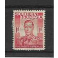 SouthernRhodesia.SG41 1d King George VI (Scarle...