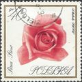 POLAND, FLOWER, Rose, white 1966, 40gr