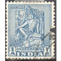 India 1949 - SG 333 - 1a blue - Bodhisattva - u...