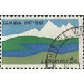 USA, Canada Centenary, blue & green 1967, 5c