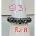 Ring Bomb Party Sz8 RBP Full Wrap Radiant Blue ...