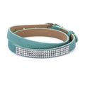 Stylish Turquoise Colored Wrap Bracelet with Cr...