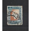 SouthAfrica.SG73 1 1/2d Orange and Greenish Blu...
