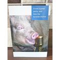 Birthday Card - Pig Karaoke