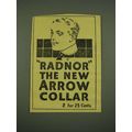 1915 Arrow Radnor Collar Ad