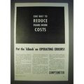 1940 Comptometer Adding Machine Ad - Operating ...
