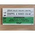Stour Valley Railway Chappel Wakes & Colne Half...