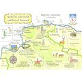 United Kingdom; land map; North Devon and Part ...