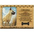Chihuahua Engraved Wood Picture Frame Magnet