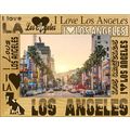 I Love Los Angeles Laser Engraved Wood Picture ...