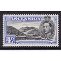 Ascension 1940 Green Mountain 4d Mint Hung SG 4...