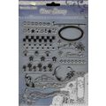 A5 Assorted Clear Stamp Set. 21 Pieces. Stars, ...