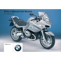 BMW R1200ST RIDERS MANUAL 2005 MOTORCYCLE 162 P...