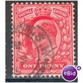 GB stamps 1902-10 KEV11 - 1d SG219 London 91