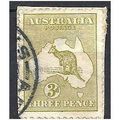 Australia 1913 SG5 3d Olive Fine Used On Piece ..