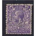 GB 1912 - 24 KGV 3d Violet used stamp WMK 100. ...