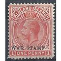 Falkland Islands 1919 SG71 1d Vermillion WAR ST...