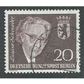 BERLIN -1961 20pf ''LOUISE SCHRODER' FINE USED ...