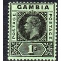 Gambia Sg97 1s Black/green mint never hinged gu...