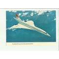 Aviation BRITISH AIRWAYS Concorde G-BBDG Postcard