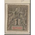 French Guiana Stamp Scott #32, Mint Hinged